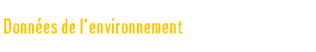  Donnes de lenvironnement 